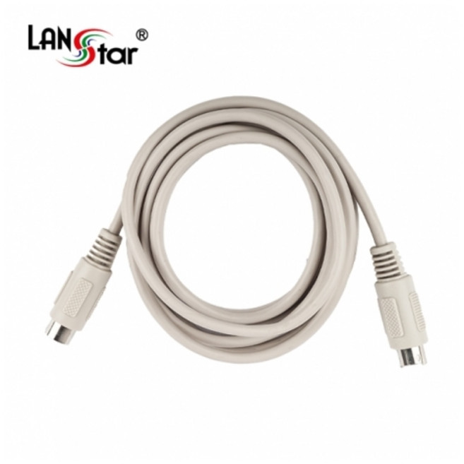 라인업시스템 라인업시스템 LANSTAR PS/2 (M/F) 키보드/마우스 연장 케이블 (LS-PS2-6MF 1.8m), 1개