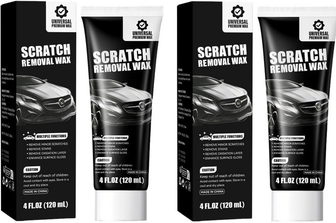한 번에 긁힘 제거 자동차 도장 흠집 깊은 복원 왁스 자동차 흠집 제거제, 1개