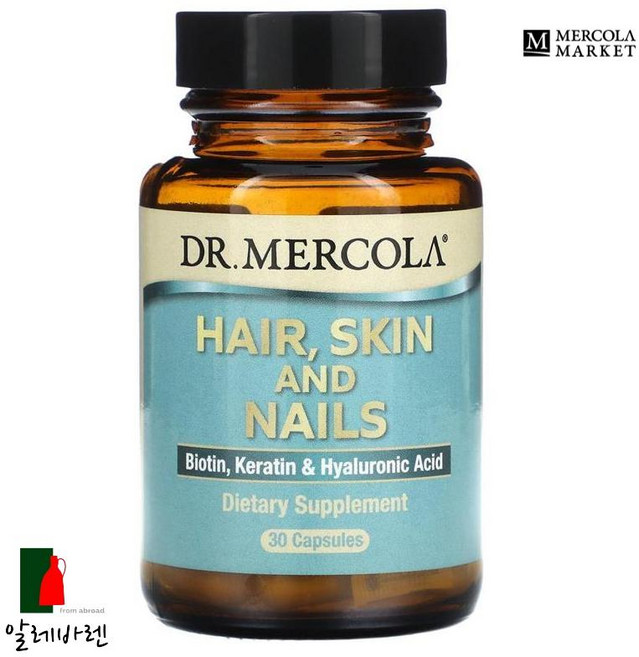 닥터머콜라 헤어 스킨 앤 네일 비오틴 케라틴 & 히알루로닉 애시드 캡슐, 30정, 1개