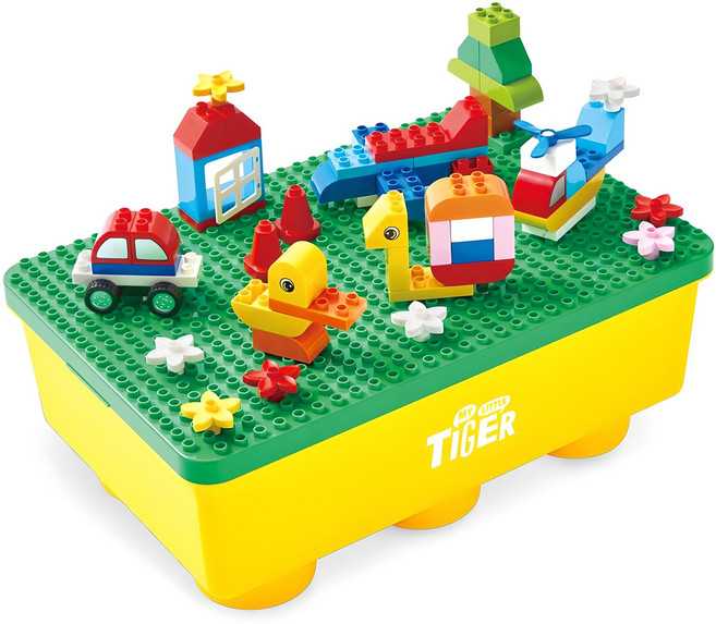 마이리틀타이거 타이거 블록완구 테이블, 혼합색상, 1개