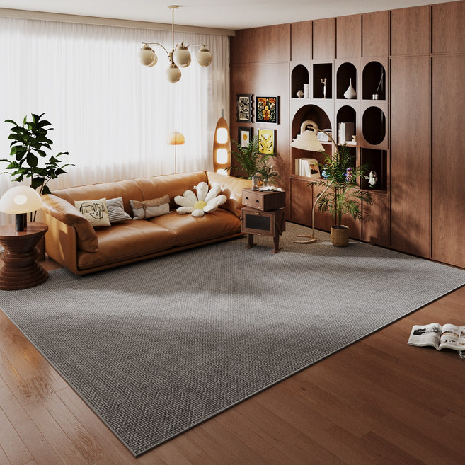 LUNOO 카페트 세탁기로 가능 사계절 고급 침실 카펫 층간소음방지 매트 먼지없는 미끄럼방지 현관 식당 거실 러그