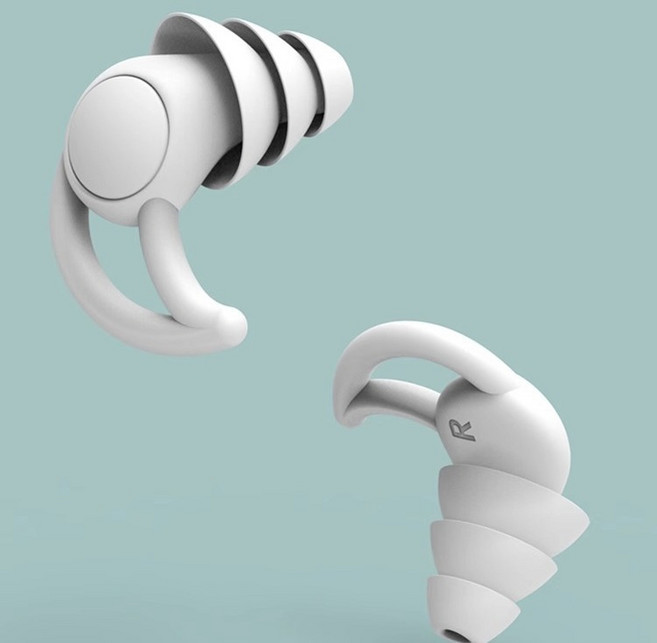 투아룸 3중 차단 이어플러그 화이트, 3개, 1쌍