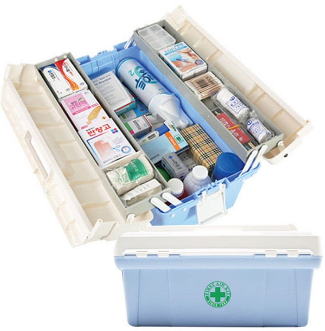 산업용 특대 구급함 비상약품 대형 구급상자 구급용품 공장 현장 사무실 응급대비, 1세트
