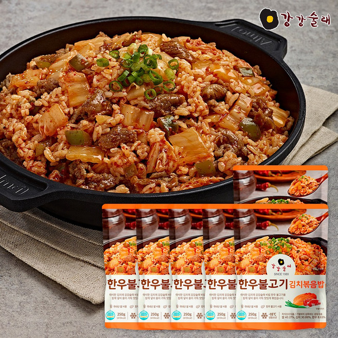 강강술래 한우 불고기 김치볶음밥 250g, 6개