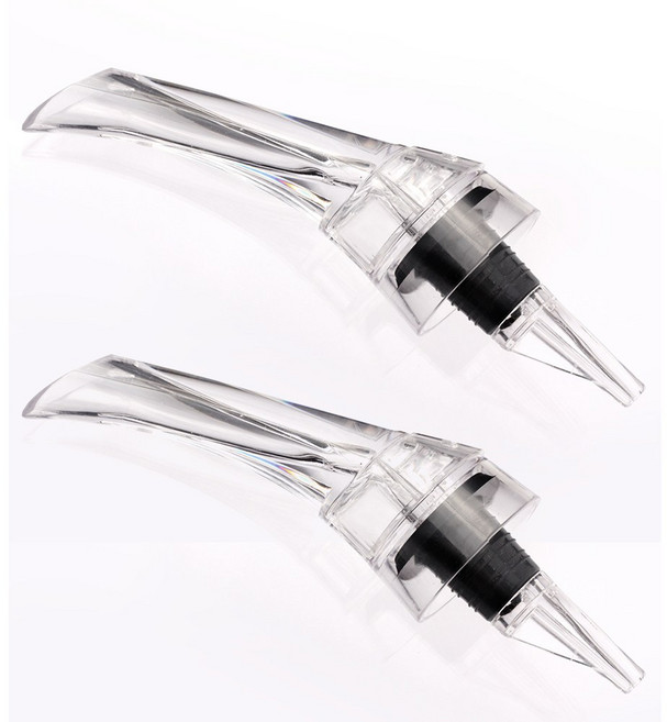 와인 에어레이터 푸어러[2개] 디켄딩 푸어러 소주 브리딩 와인마개