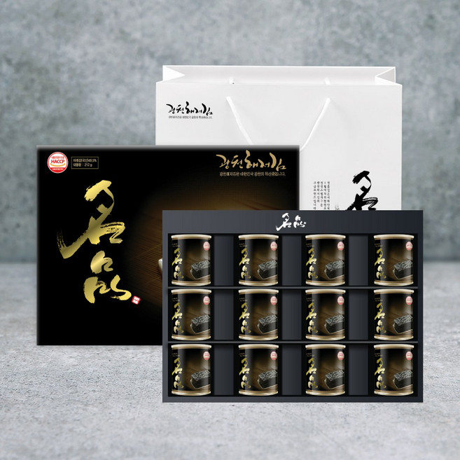 광천해저김 명품선물세트 4-12호, 1세트, 30g