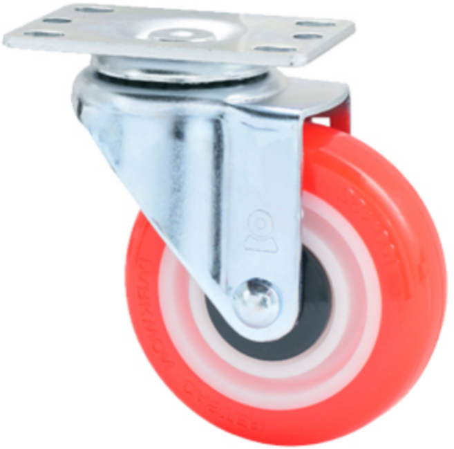 국산 10cm(4인치) 우레탄 바퀴 캐스터 회전 구루마 구르마 엘카 밀차 끌차 수레 카트, 선택1_10cm(4인치) 회전