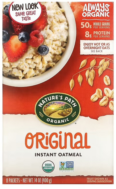 네이처스 패스 유기농 인스턴트 오트밀 오리지널 14온스(400g), 3개묶음 Nature's Path, 유기농 인스턴트 오, 400g, 1개