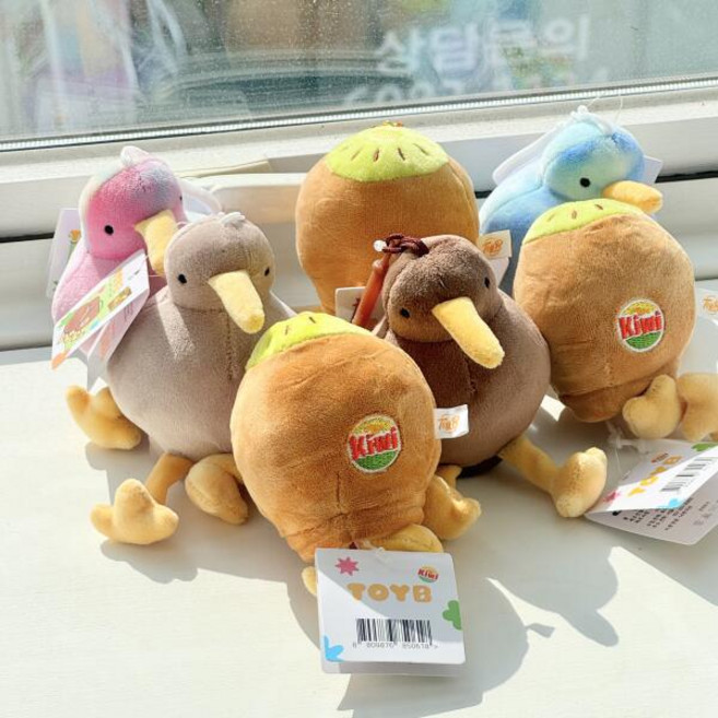 반전 키위새 뒤집으면 키위 변신 인형 키링 10cm 양면