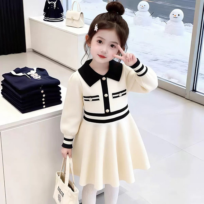 미니으니 여아 공주니트 원피스 [1190]