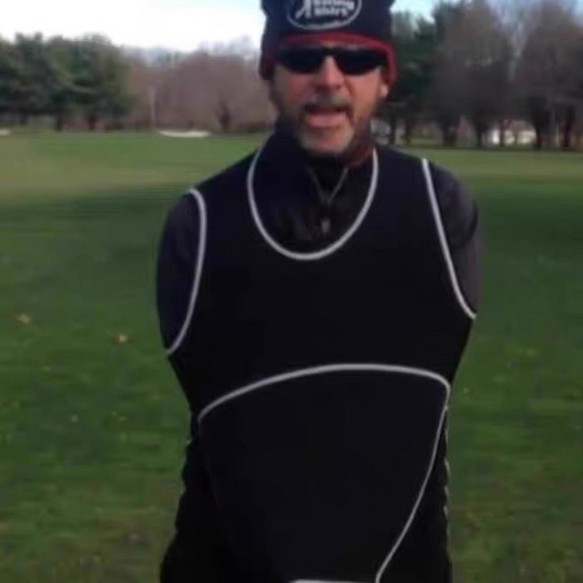 골프 스윙 자세 고정기 트레이너 조끼, M 사이즈-검정색, 1개