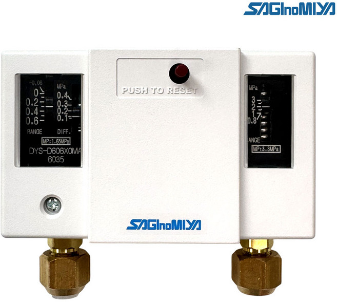 사기노미야 압력스위치 DYS-D606XOMA DP 듀얼 고압저압 수동, 1개