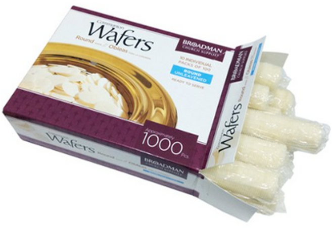 세례 무교병 성찬떡 100인용 성찬전병 빵 성례식떡, 14g, 200개