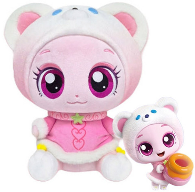 슈팅스타 캐치티니핑 고마핑 봉제 인형 시즌5 장난감, 1개, 핑크, 30cm