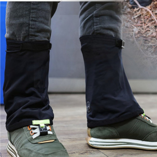 작업용 벌초 등산스패츠 방수 발토시 각반 뱀물림 방지 사계절 진드기 차단, 1jsb 숏타입-검정