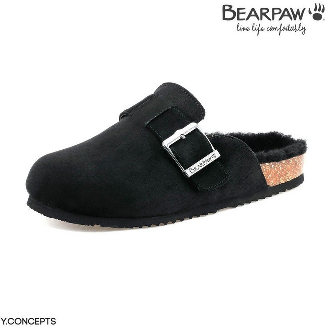 베어파우 여성 겨울 털 방한 슬리퍼 블랙 BELLE SHEARLING K917001OD-W 3CM [백화점 매장판]