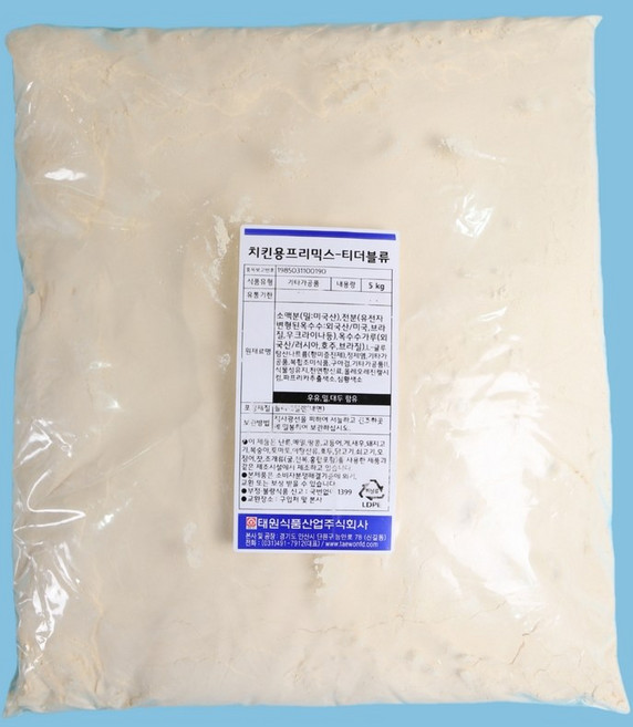태원식품 치킨용 프리믹스 티더블류, 5kg, 1개