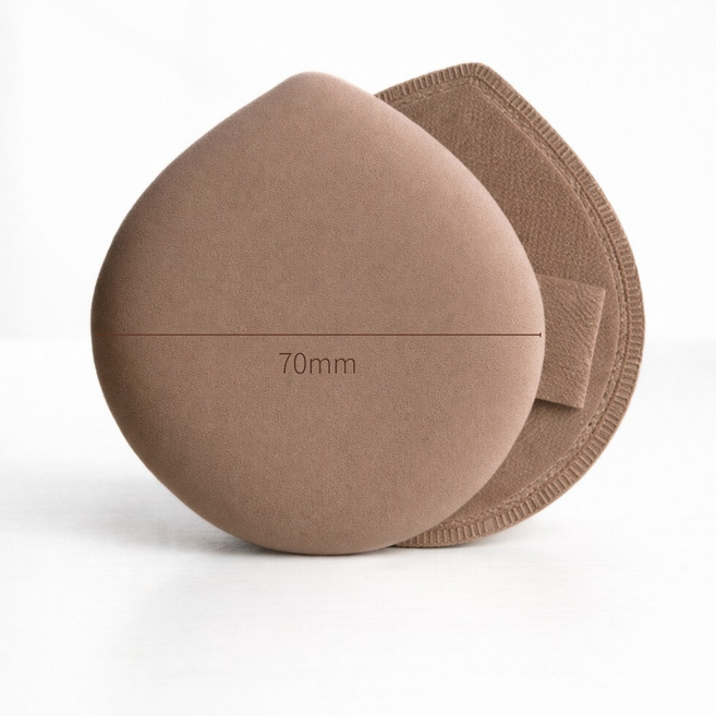 란클 메이크업 퍼프 대형 쿠션 3P, 브라운