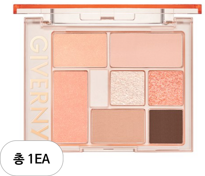 지베르니 뉘앙스 G 아이 팔레트 8.2g, 1개, 3호 피치블랑