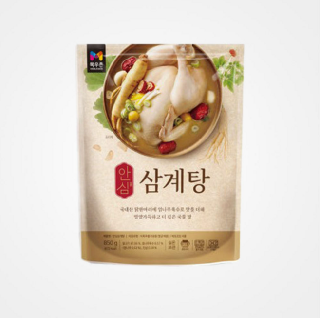 안심 삼계탕, 2개, 850g