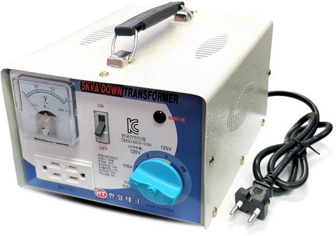 한일테크 5KVA 변압기 승압 다운 변압트랜스 이민 유학, 1개