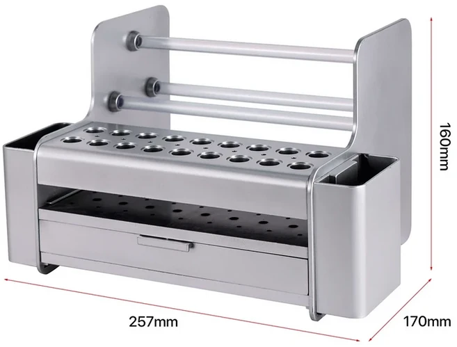 9IMOD 스크루 드라이버 보관 랙 거치대 다기능 정리함 RC 수리 도구 키트 육각 십자 드라이버용 데스크탑, 01 실버