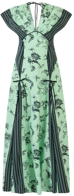 로지애슐린 플로럴 미디 드레스