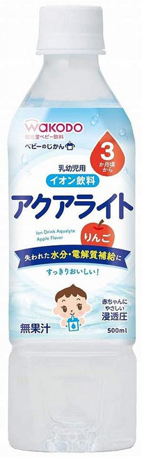 와코도 아기 전해질 이온 음료 3개월부터, 500ml, 24개