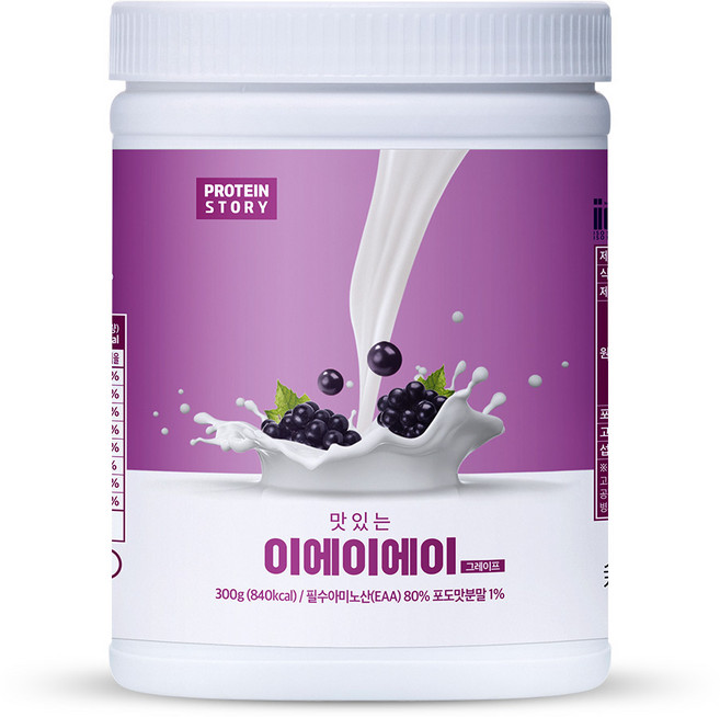 프로틴스토리 맛있는 EAA 그레이프 300g, 1개
