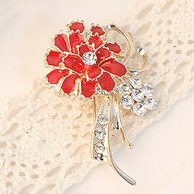 럭셔리 카네이션 브로치 선물 세트 포장박스 포함