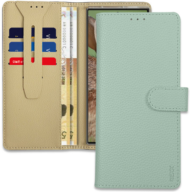 렉스 루체 다이어리 카드 지폐 수납 케이스