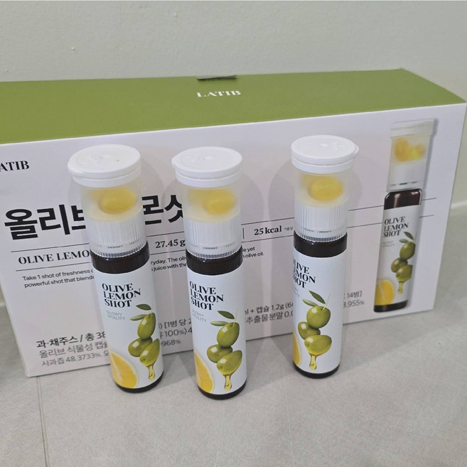 LATIB Olive Lemon Shot 檸檬飲, 14個, 25ml
