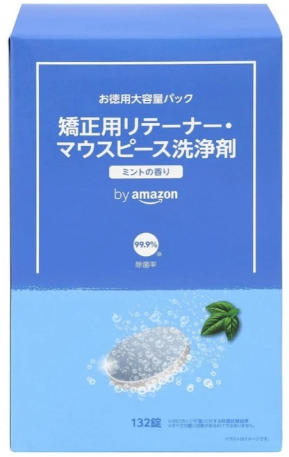 교정용 유지장치 마우스피스 세정제 (132정), 1개 - 쿠팡