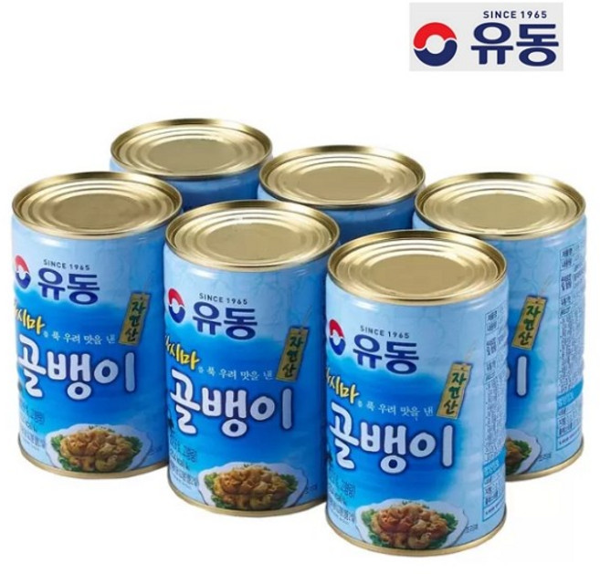 유동 다시마 골뱅이 400g 통조림 캔 술 소주 맥주 안주 소면 무침 반찬 코스트코, 6개