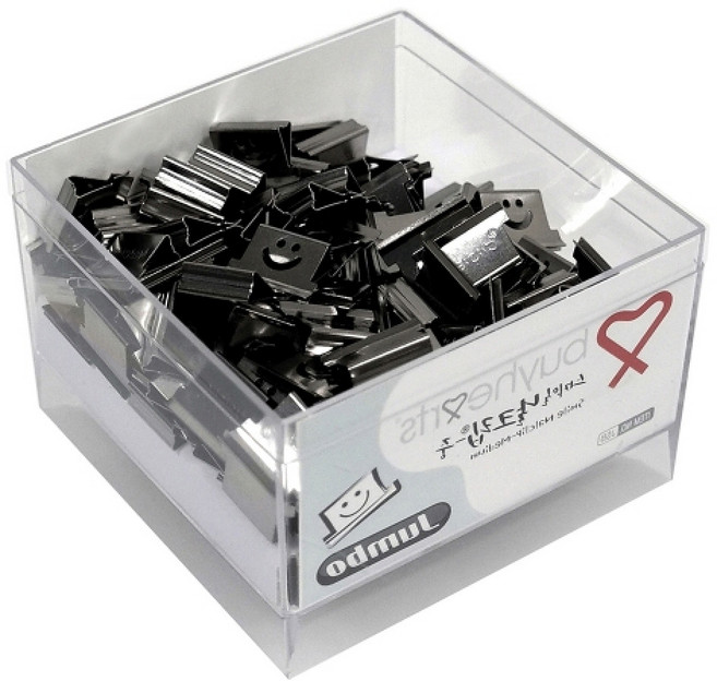 자이포라 실버날크립 40매 1개 사무용품 스템플러 데스크용품 문서정리