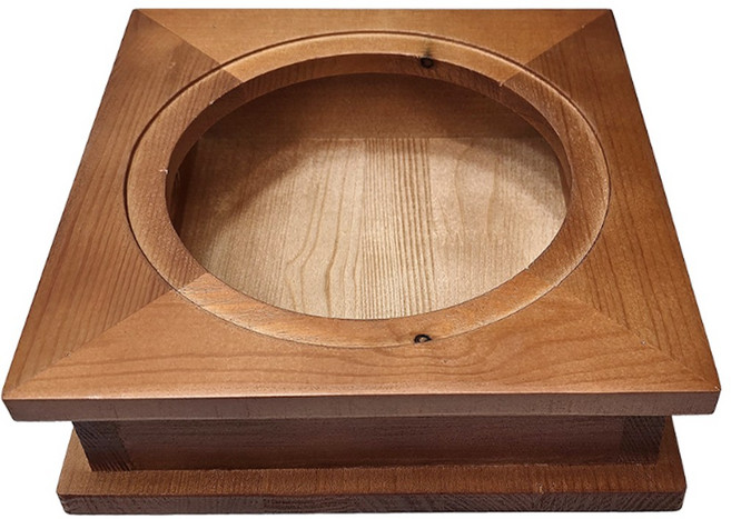 돌솥 뚝배기 냄비 솥밥 곱돌 가마솥 국산, 1개, 사각원목왁구만(돌솥미포함), 15cm