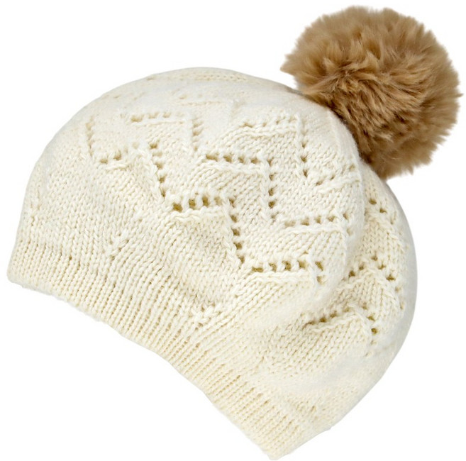 두두픽스 보씨엘 여성 방울 니트 베레모 폼 비니 알파카 울 털모자 겨울 방한 모자 두건