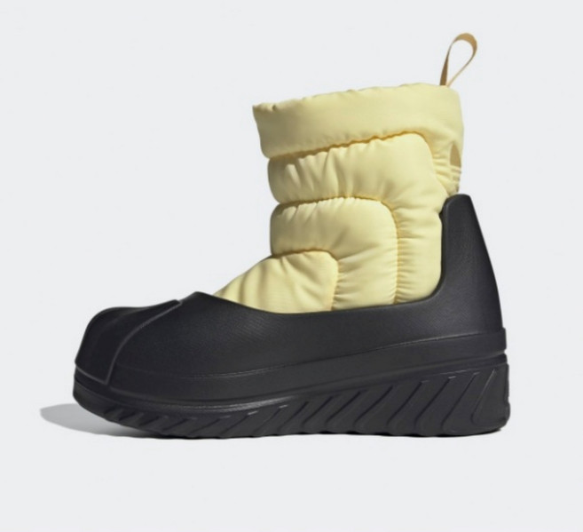 [국내매장판] 아디다스 여성 부츠 크림 옐로우 아디폼 슈퍼스타 윈터 IG2177