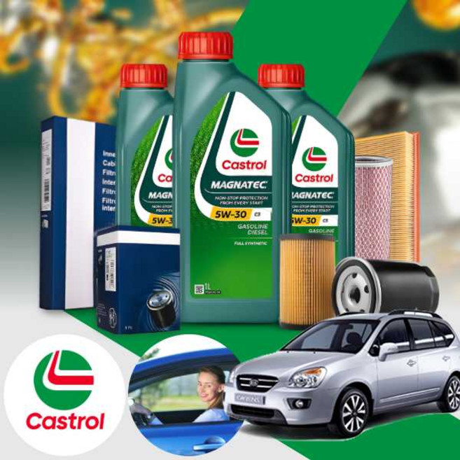 기아 카렌스(뉴)(06~13) 2.0 디젤 엔진오일세트 캐스트롤 마그네틱 5W30