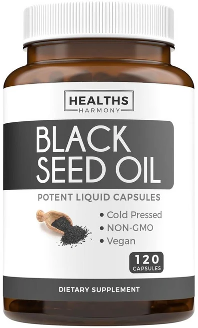 Healths Harmony 헬스하모니 블랙쿠민씨드 오일 1000mg, 120정, 2개, 120정 - 쿠팡