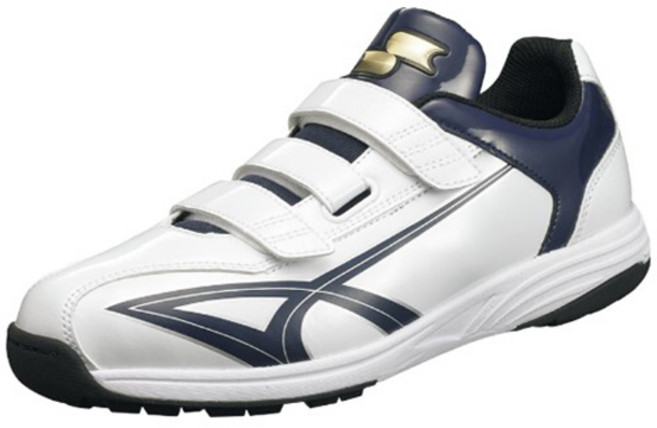 사사키 유소년 성인 인조잔디화 SSF5200 (화이트+네이비)