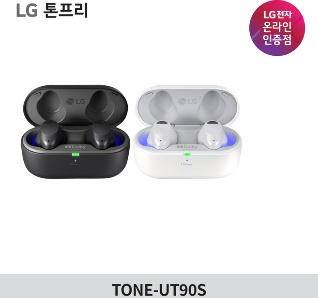 LG전자 톤프리 TONE-UT90S 돌비 애트모스 무선 블루투스 이어폰, 블랙