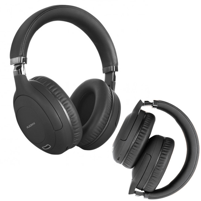 노이즈 캔슬링 유 무선 헤드폰 플레오맥스 블루투스 접이식 헤드셋, 본품+NV179-저속충전기, 상세페이지 참조