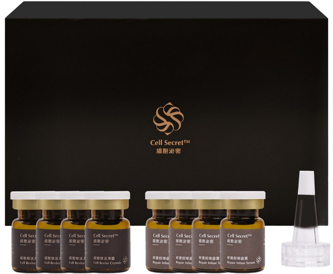 Cell Secret 細胞泌密 外泌體 PDRN 藍銅胜肽 精華安瓶, 4件, 1盒, 5ml