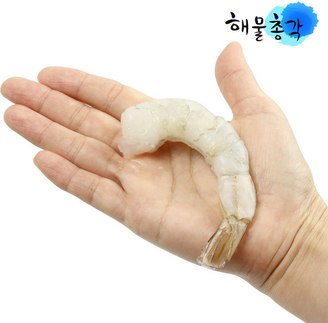 해물총각 생 칵테일새우 감바스 마라탕용 새우튀김 냉동새우살, 1개, 소소(80-100미)