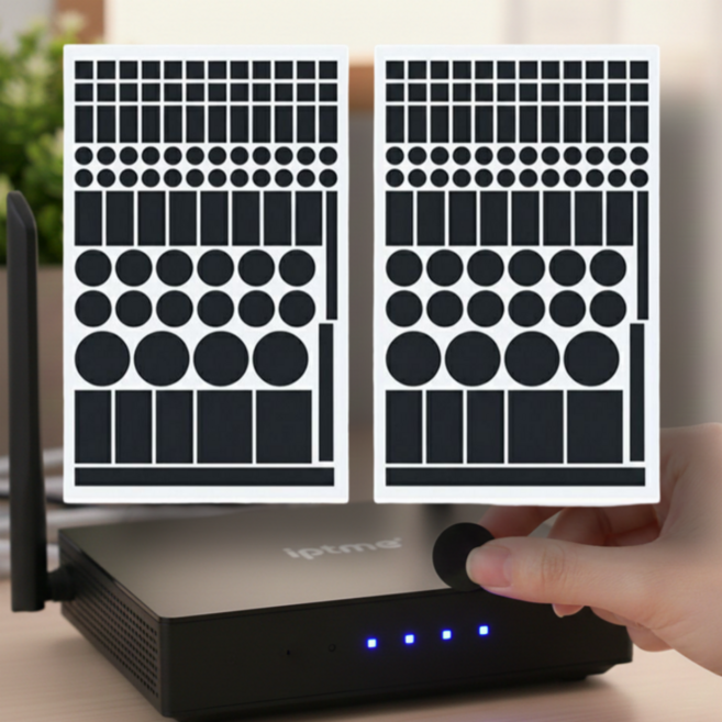 워커앤트 1+1 LED 불빛차단 암막스티커 빛차단스티커 2장 1세트, 블랙1+1