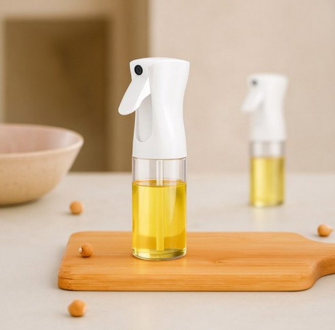 다알리아 다용도 오일 스프레이 분무기 요리 캠핑 에어프라이어, 화이트, 1개