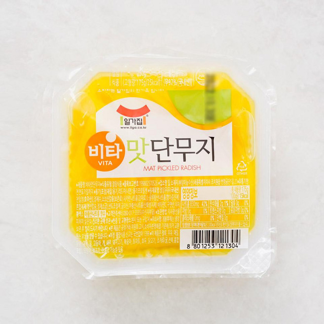일가집 맛단무지, 3개, 250g