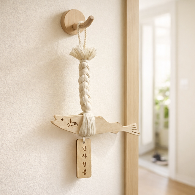 제노빔 액막이명태 개업 집들이 차량용 선물포장, 1개, 만사형통 골드