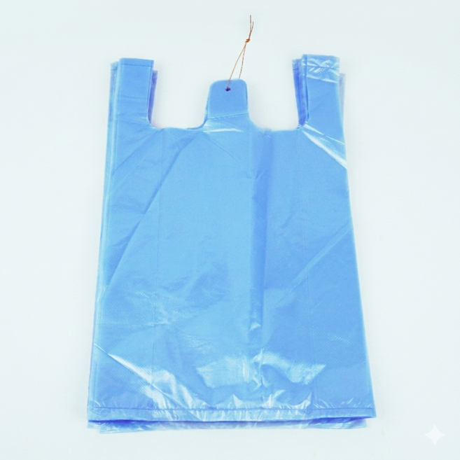 이지그린몰 비닐봉지 배달봉투 손잡이봉투(중) 400매 청유백색, 4개, 2L